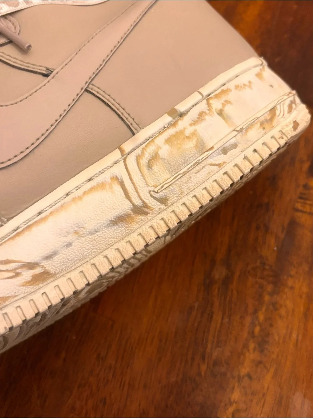 Nike Air Force 1 High Dip Dye Sand Tan / Summit White (Size 12) - AT3293-200